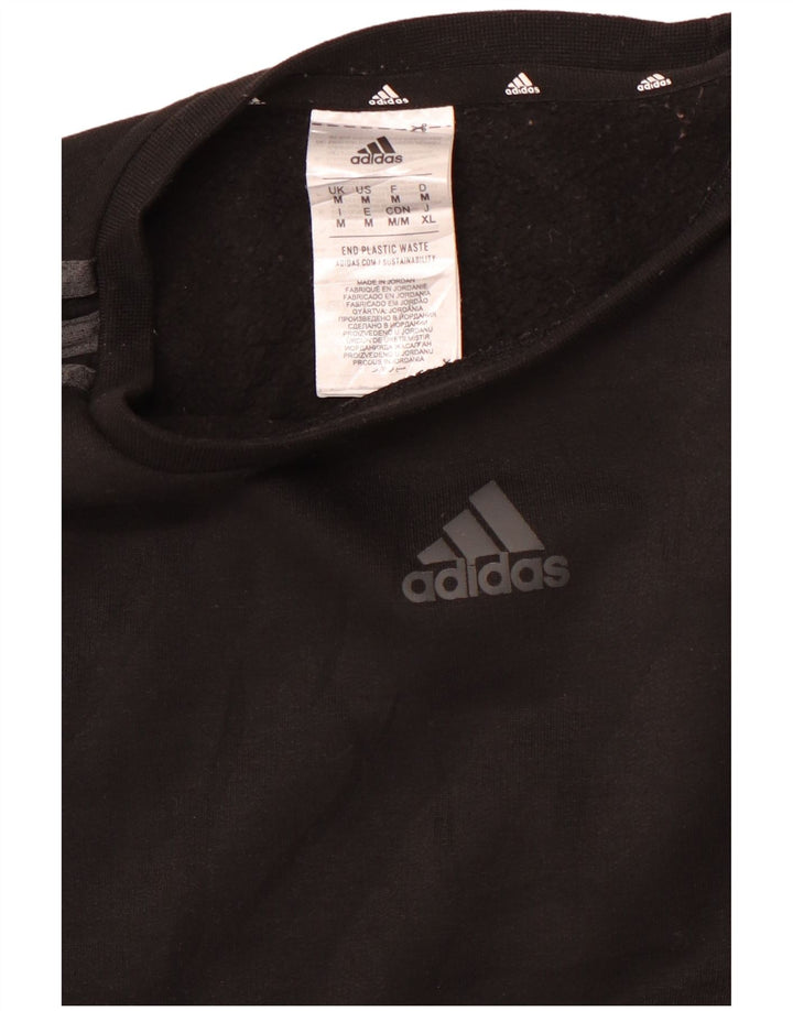 ADIDAS Sweatshirt til mænd, medium sort polyester