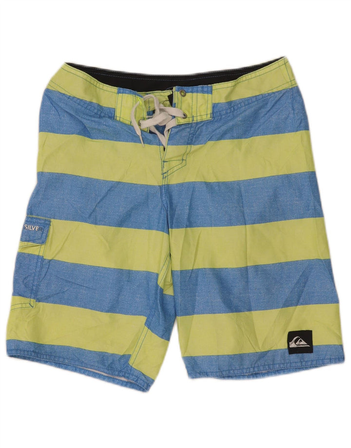 Quiksilver Badeshorts til mænd XS Blå stribet polyester