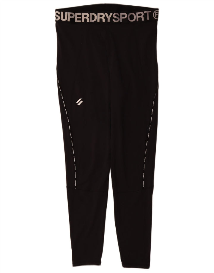 Superdry Grafiske Leggings til kvinder UK 18 XL sort polyester