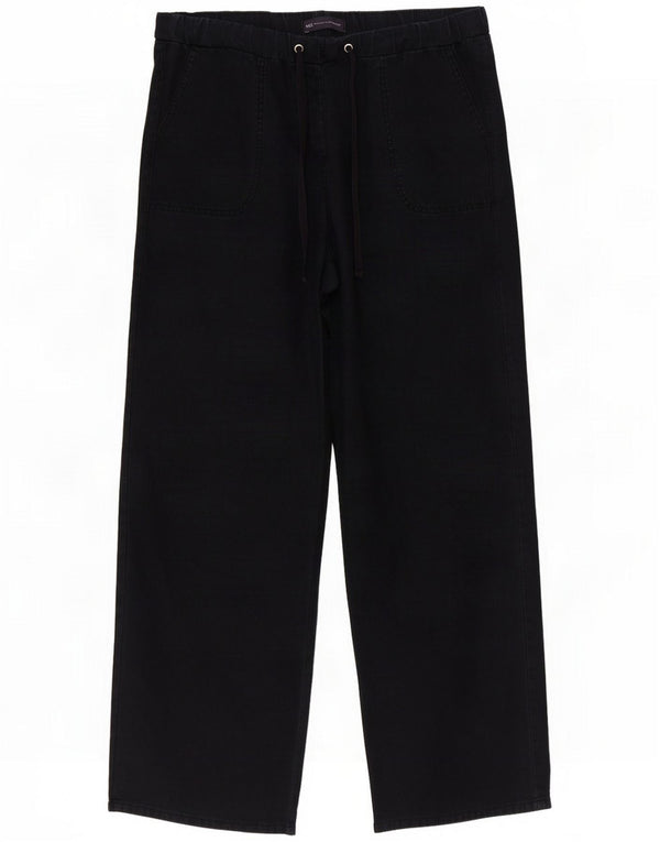 Marks & Spencer Kvinder Casual Bukser med brede ben UK 14 Large W34 L29 Sort