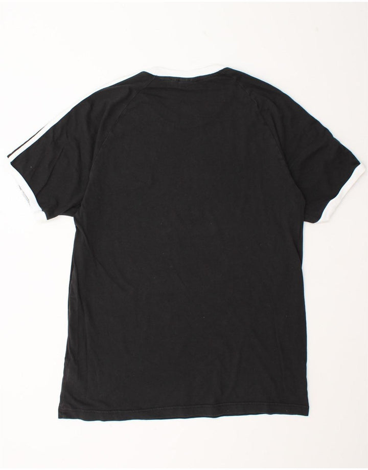 Adidas Herre T-Shirt Top Stor Sort Bomuld