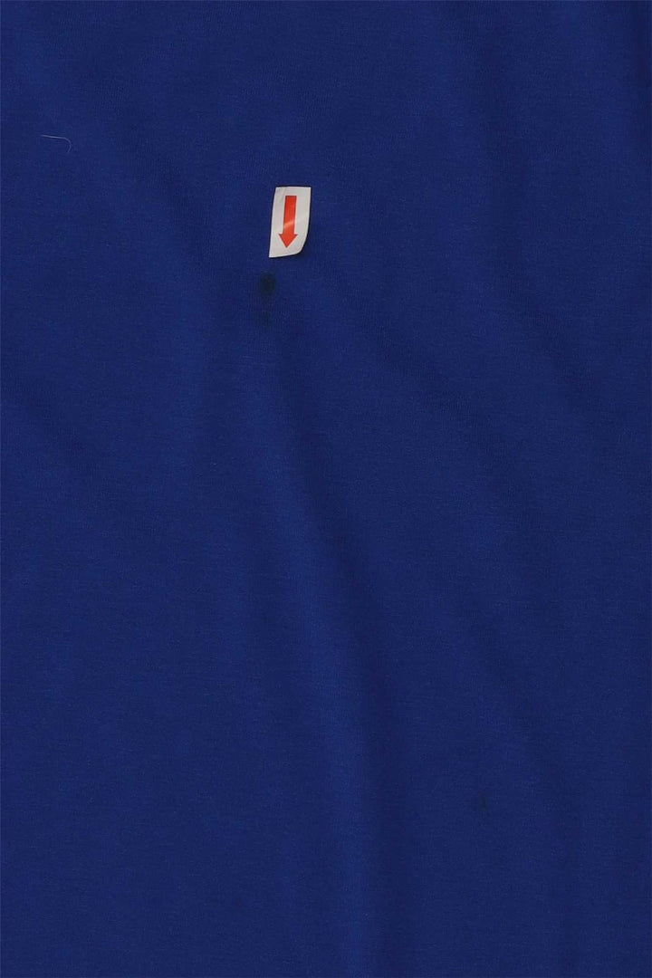 ADIDAS Girls Climalite T-Shirt Top 11-12 Years Blue Polyester