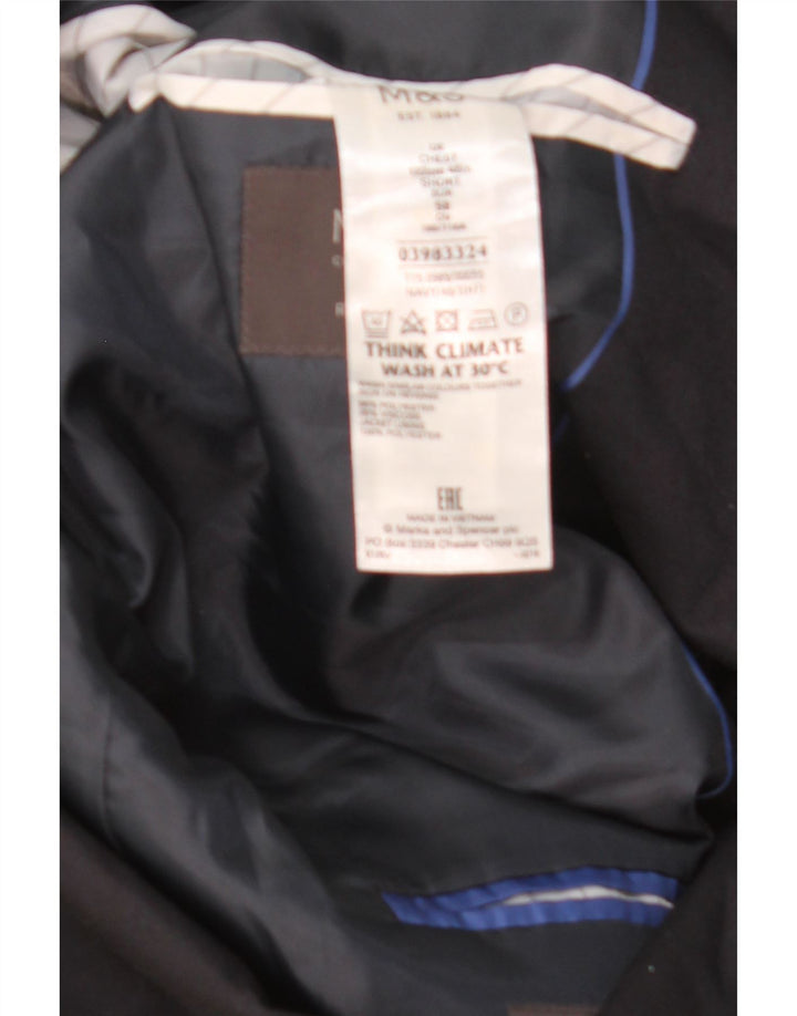 Marks & Spencer Herre 2-knaps blazerjakke EU 50 Medium Navy Blue