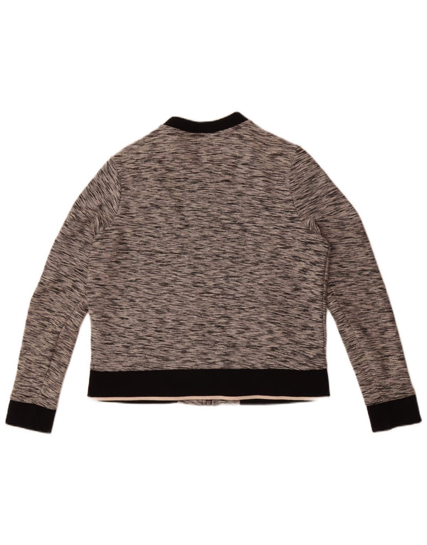 Tommy Hilfiger Dame træningsdragt Topjakke UK 12 Medium Grey Flecked Bomuld