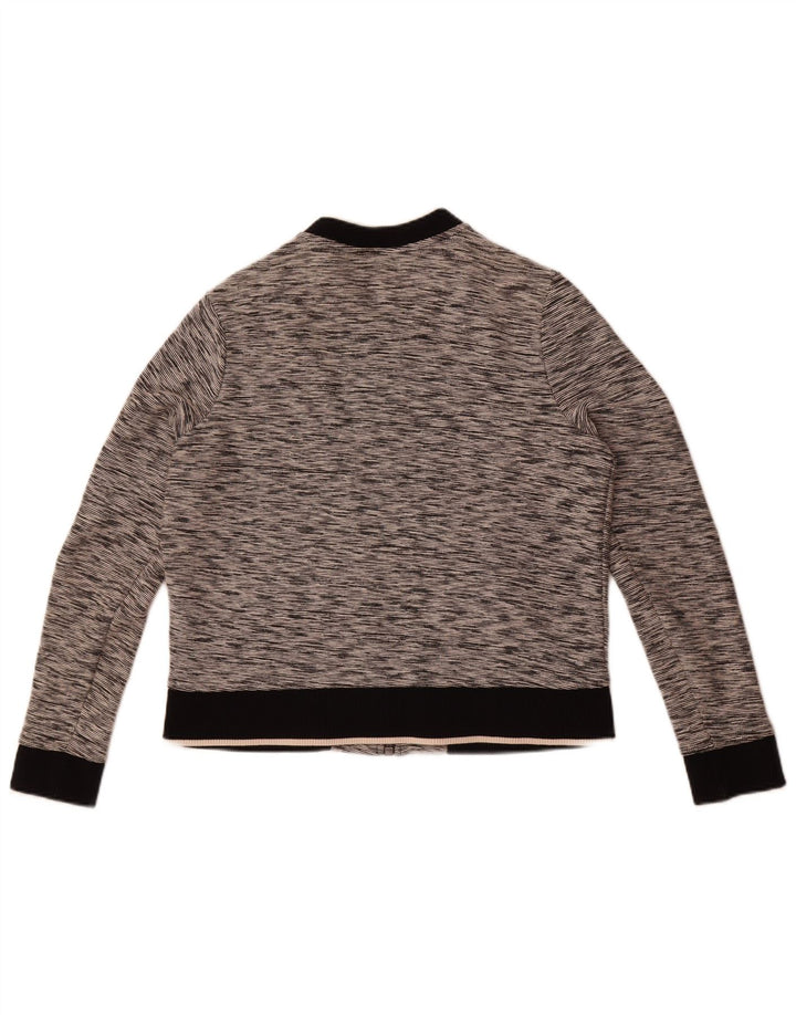 Tommy Hilfiger Dame træningsdragt Topjakke UK 12 Medium Grey Flecked Bomuld