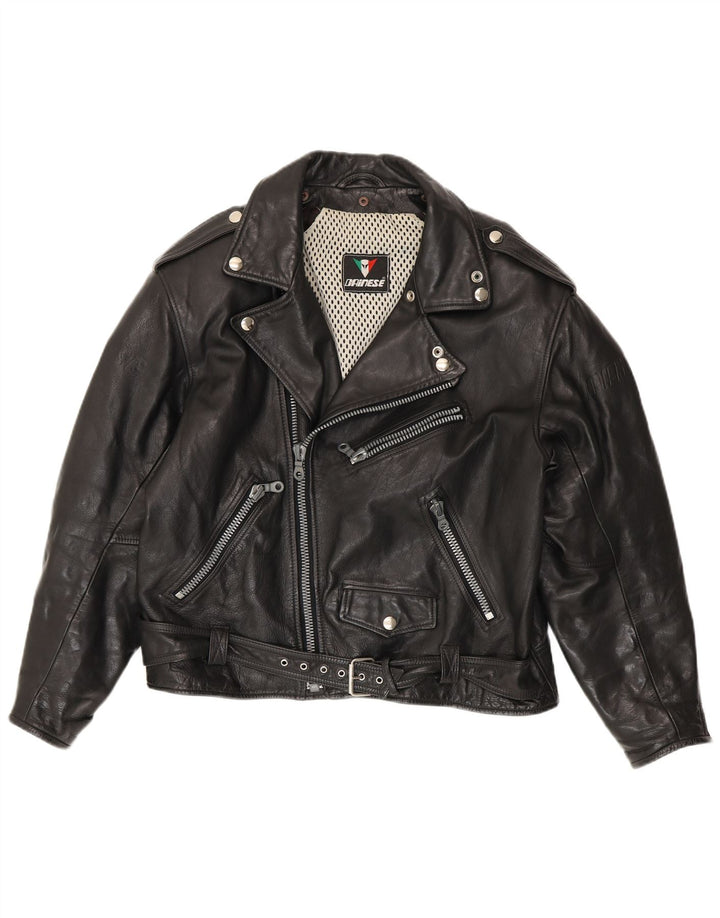 Dainese Herre Læder Biker Jacket IT 52 Stor Sort