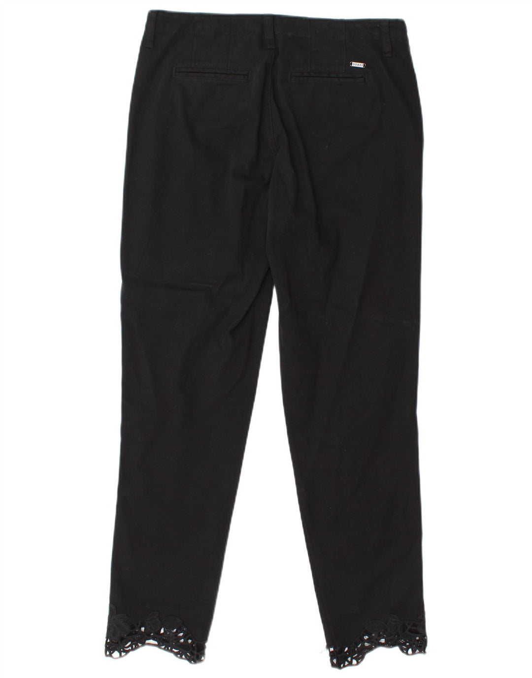 GUESS Womens Slim Chino Trousers  W27 L28 Black