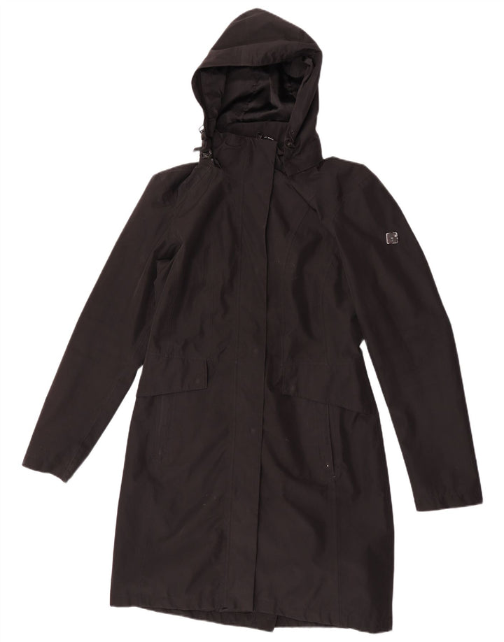 The North Face Regnfrakke med hætte til kvinder UK 14 Medium Sort Polyester