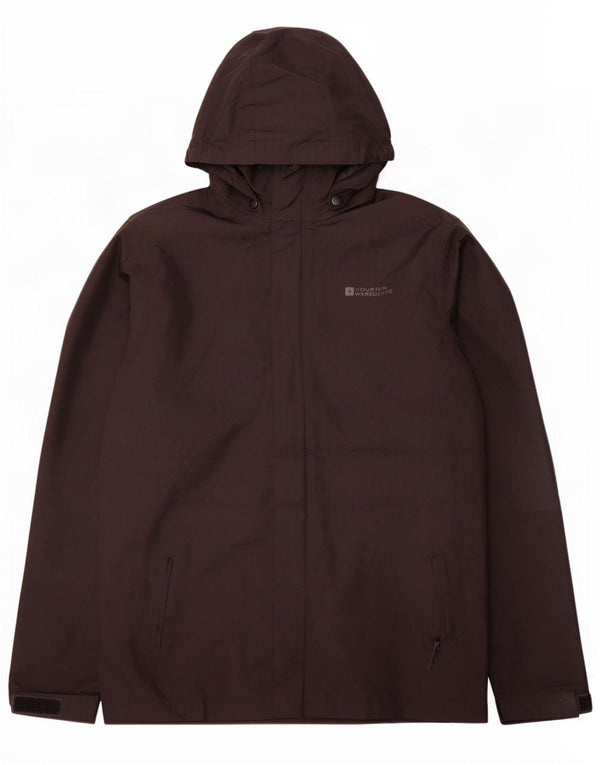 Mountain Warehouse Drenge Hætte Regnjakke 12-13 År Sort Polyester