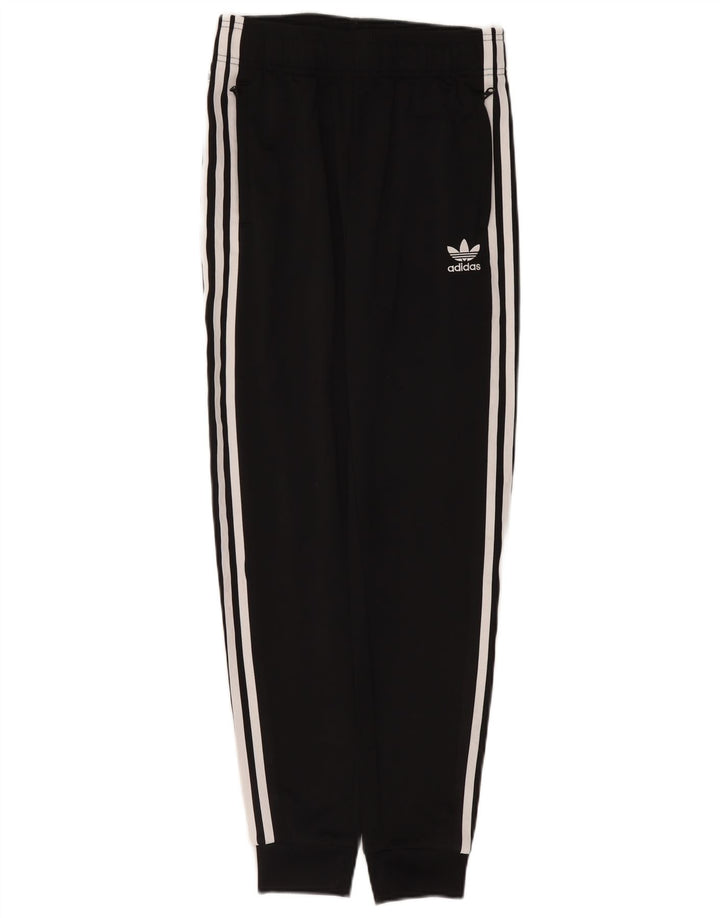 Adidas Drenge Træningsdragt Bukser Joggers 13-14 År Sort Polyester