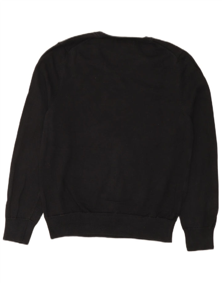 Marks & Spencer Herre V-hals sweater Medium Sort Bomuld
