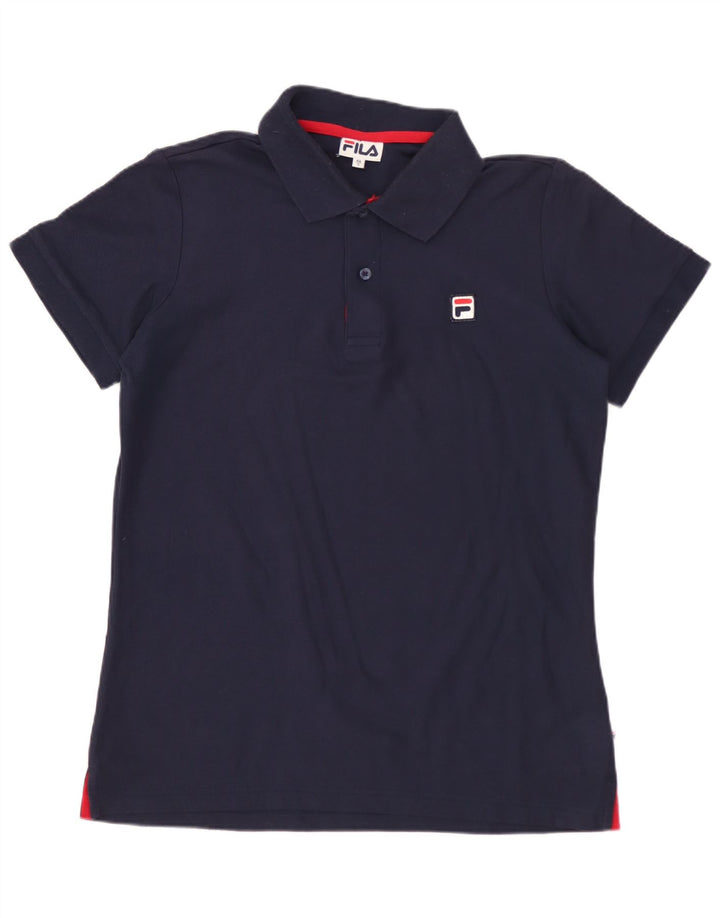 FILA Poloshirt til mænd IT 48 Lille marineblå bomuld