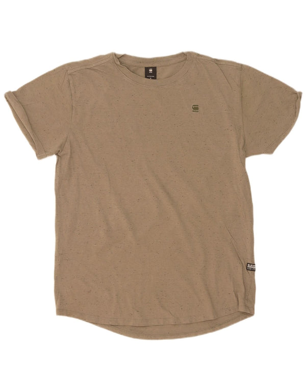 G-Star Herre T-shirt Top Medium Khaki Flecked Bomuld