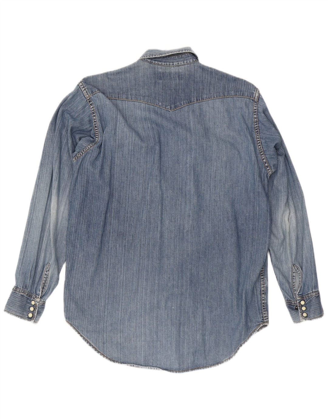 Lee Denimskjorte til mænd, medium blå nylon