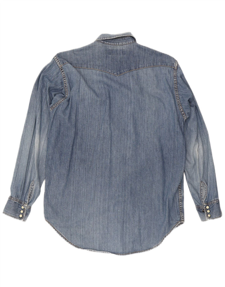 Lee Denimskjorte til mænd, medium blå nylon