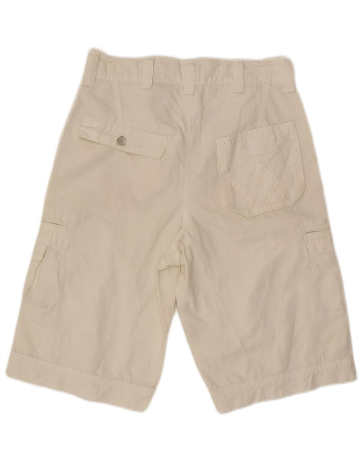 Wrangler Herre Fitz Cargo Shorts W30 Medium Hvid Bomuld