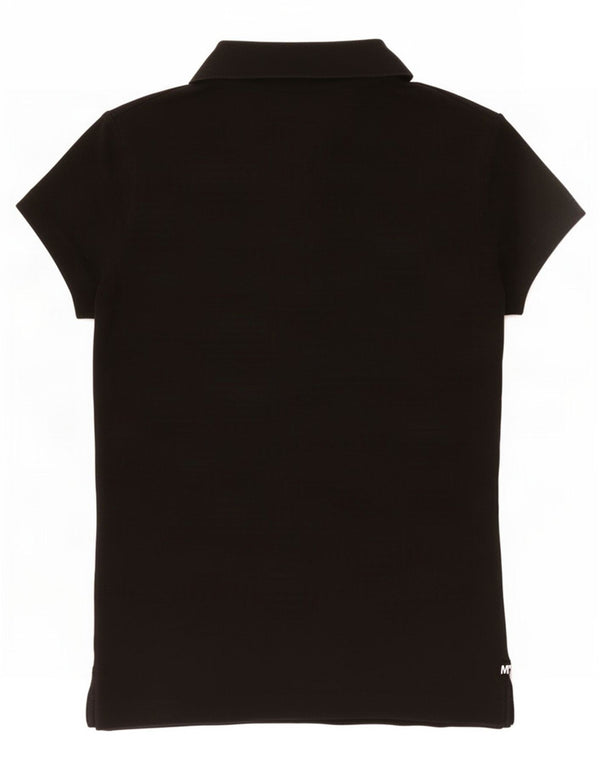 Tommy Hilfiger Dame Slim Fit Polo Shirt UK 6 XS Sort