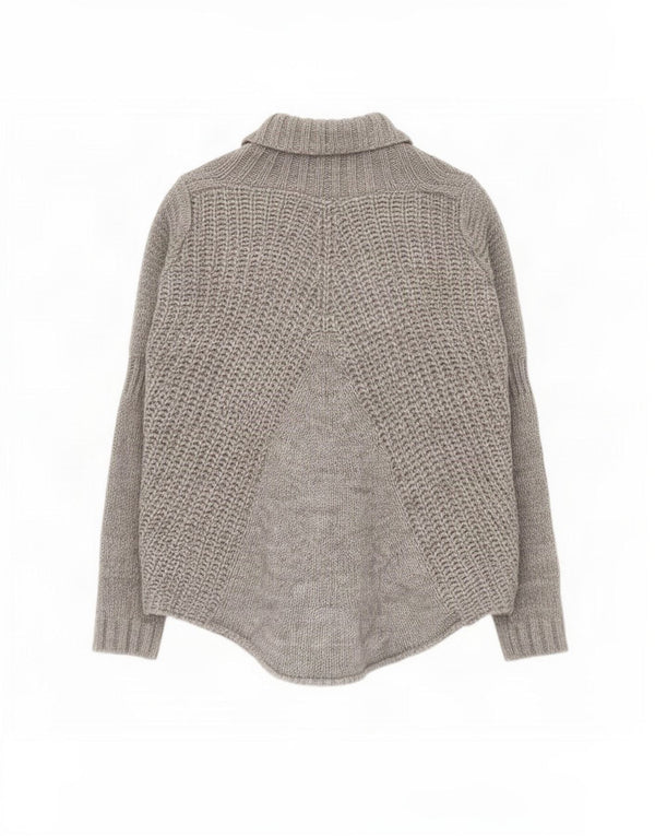 Oasis Womens Open Cardigan Sweater UK 4 XS Grå Akryl