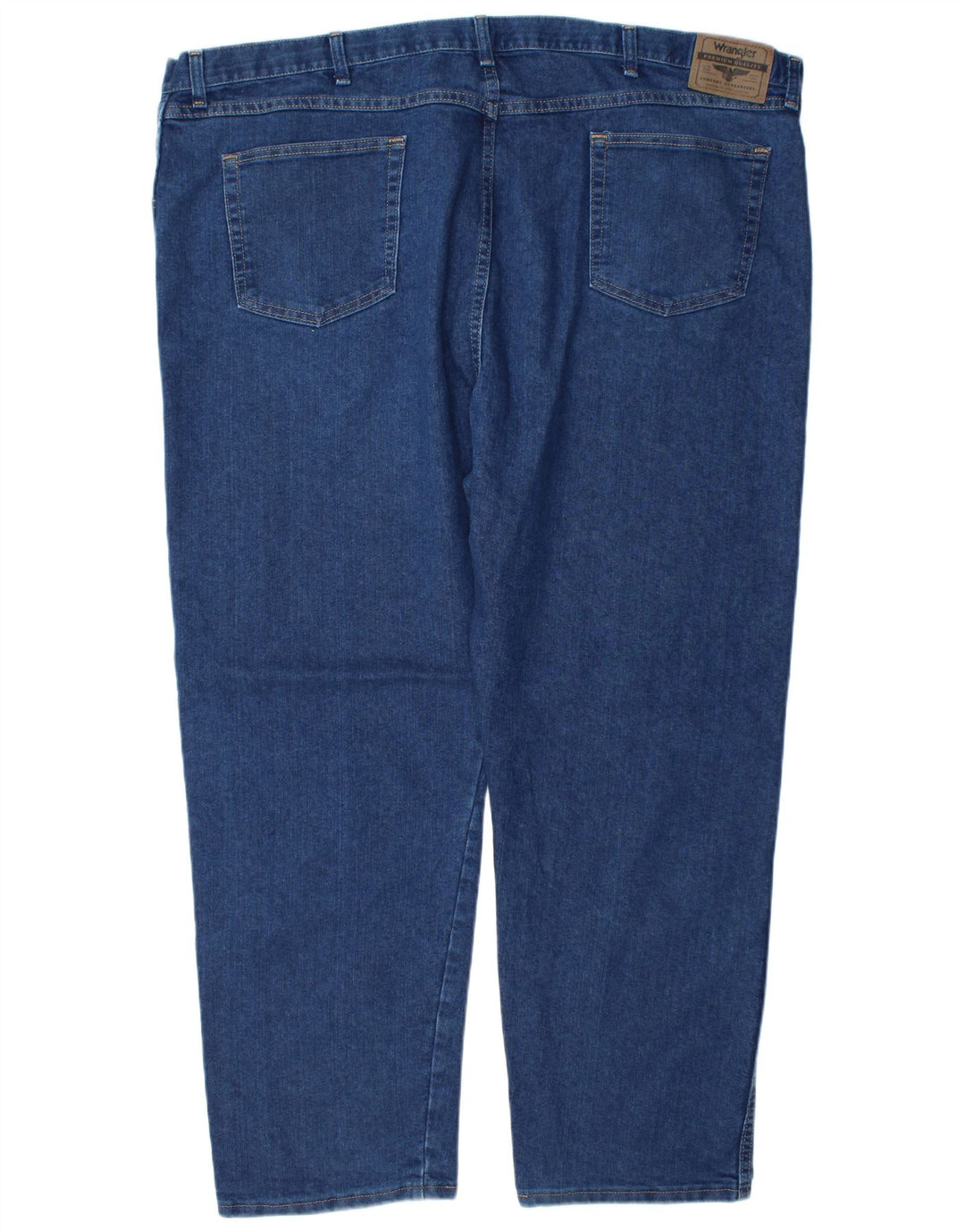Wrangler Herre Regular Fit Straight Jeans W48 L30 Blå Bomuld