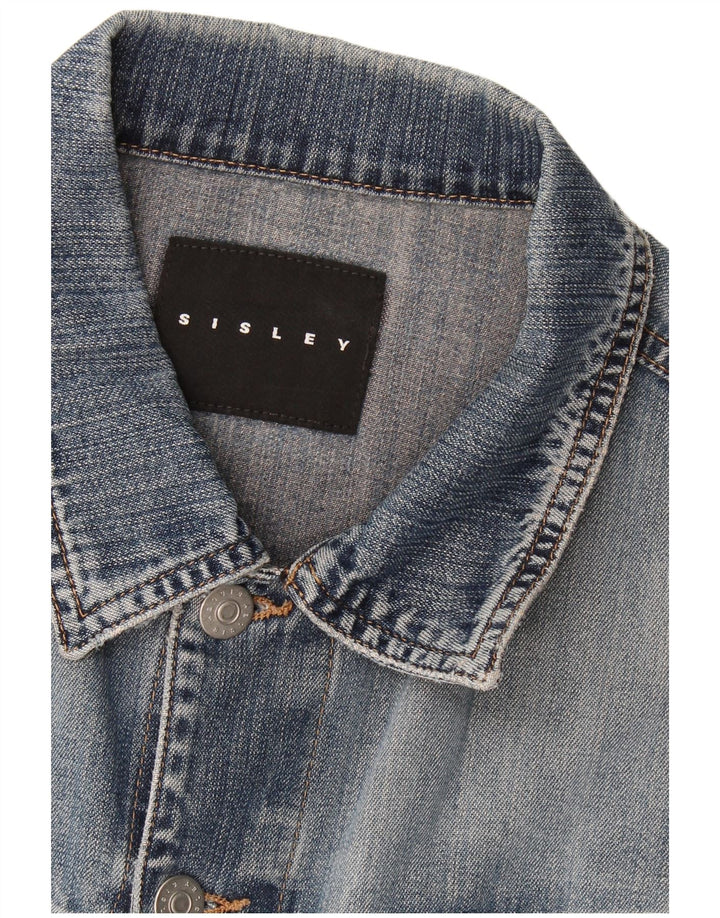 Sisley Herre denimjakke UK 36 Small Blue