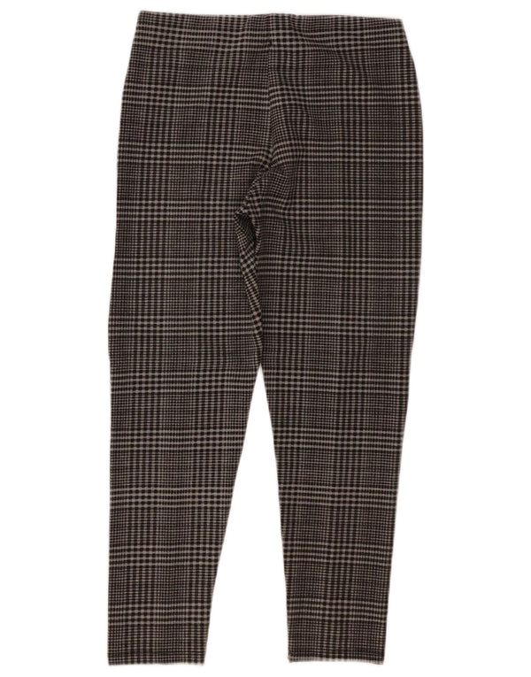 Zara Girls Slim Casual Bukser 13-14 år W26 L23 Grå ternet polyester
