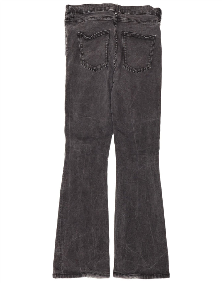 Zara Dame Flared Jeans EU 44 XL W34 L34 Grå