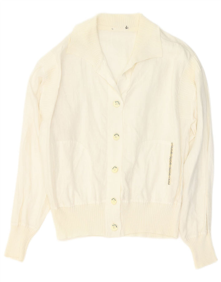 Vintage dameskjorte bluse UK 16 Large White