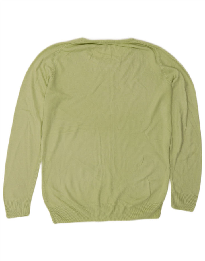 Marks & Spencer Dame Longline Jumper Sweater UK 10 Lille Grøn