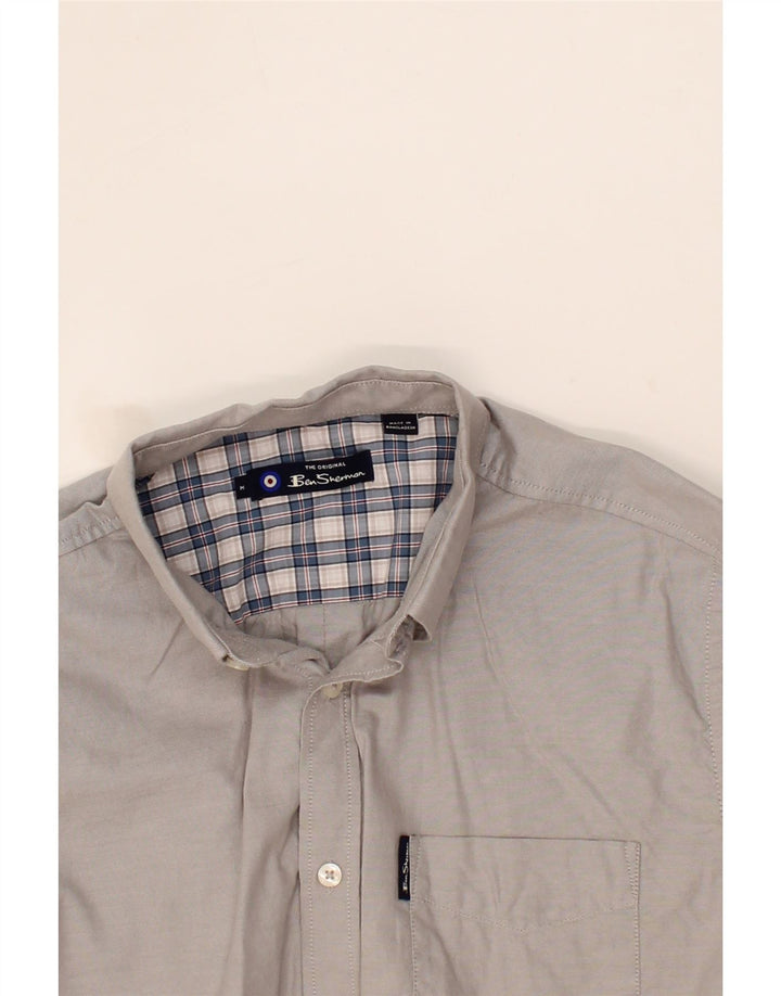 BEN SHERMAN Mens Shirt Medium Grey Cotton Vintage Ben Sherman and Second-Hand Ben Sherman from Messina Hembry 