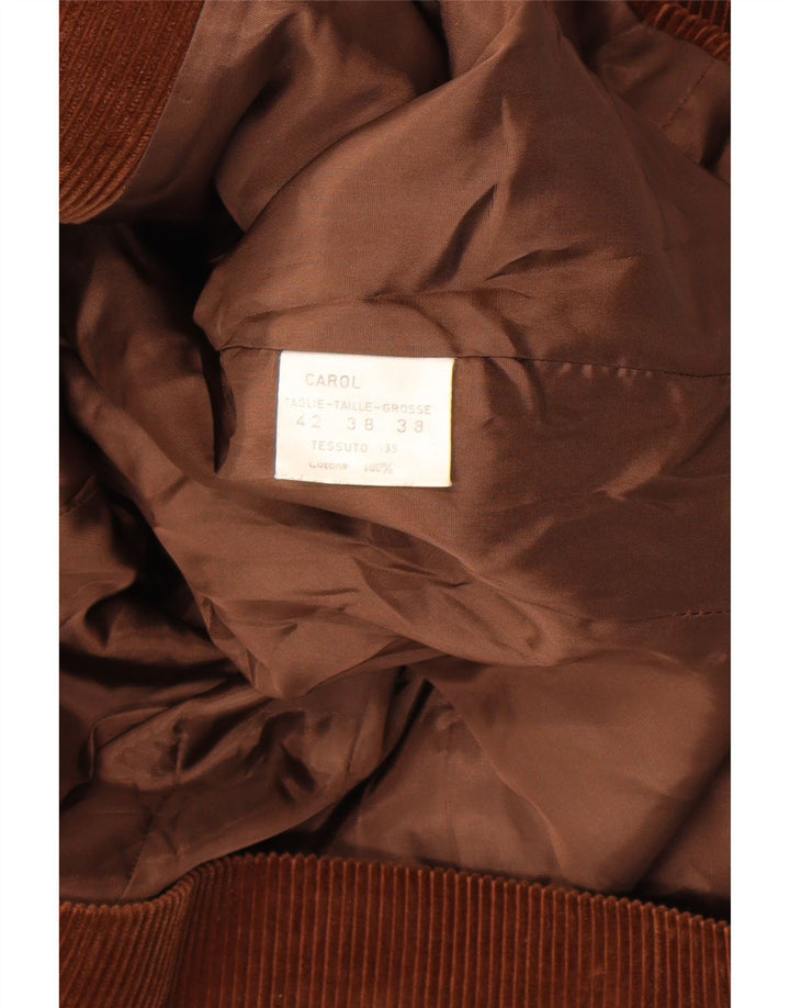 Carol Womens Corduroy 2-knaps blazerjakke IT 42 Mellembrun bomuld