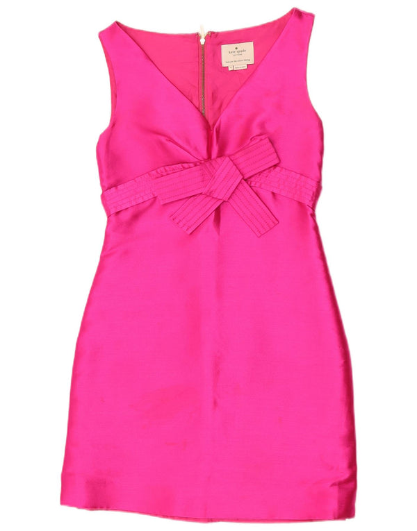 Kate Spade Dame Sleeveless Sheath Dress US 4 Small Pink Polyester