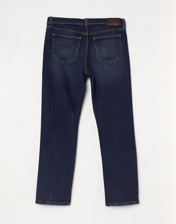 Lee Herre Legendary Slim Jeans W38 L30 Marineblå Bomuld