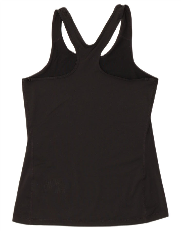 Nike Dame Grafisk Vest Top UK 10 Small Black Polyester