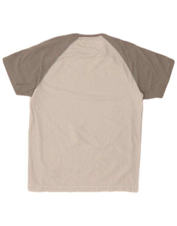 CHAMPION Dame T-Shirt Top UK 14 Large White Colourblock