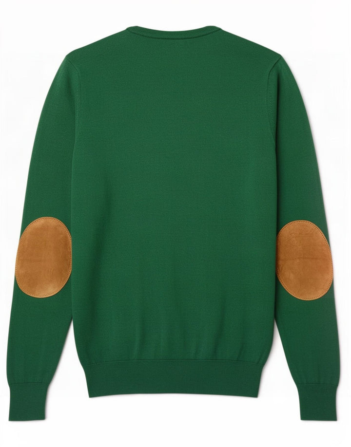 Massimo Dutti Herre V-hals sweater lille grøn bomuld