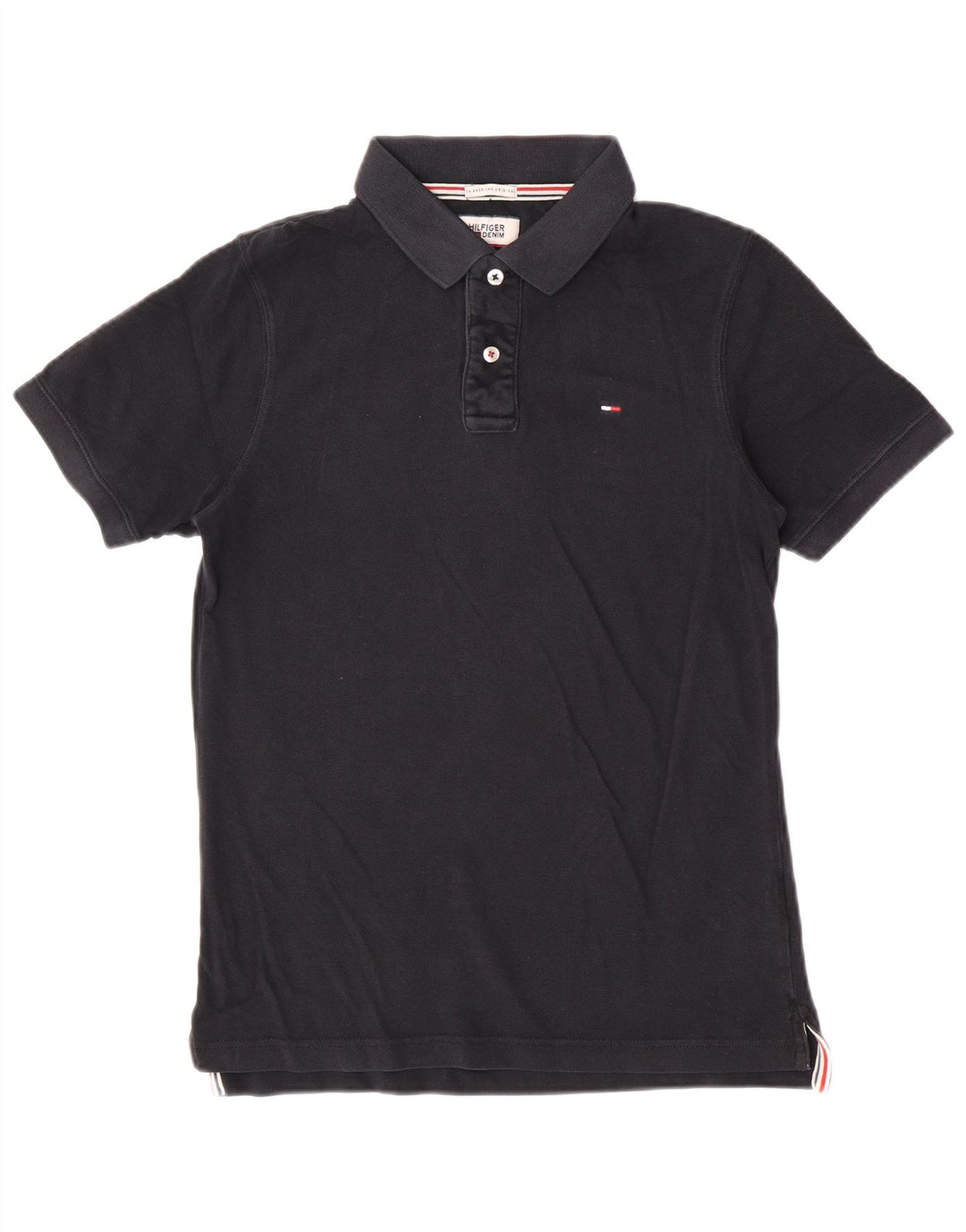 Tommy Hilfiger Herre poloshirt Medium Sort Bomuld