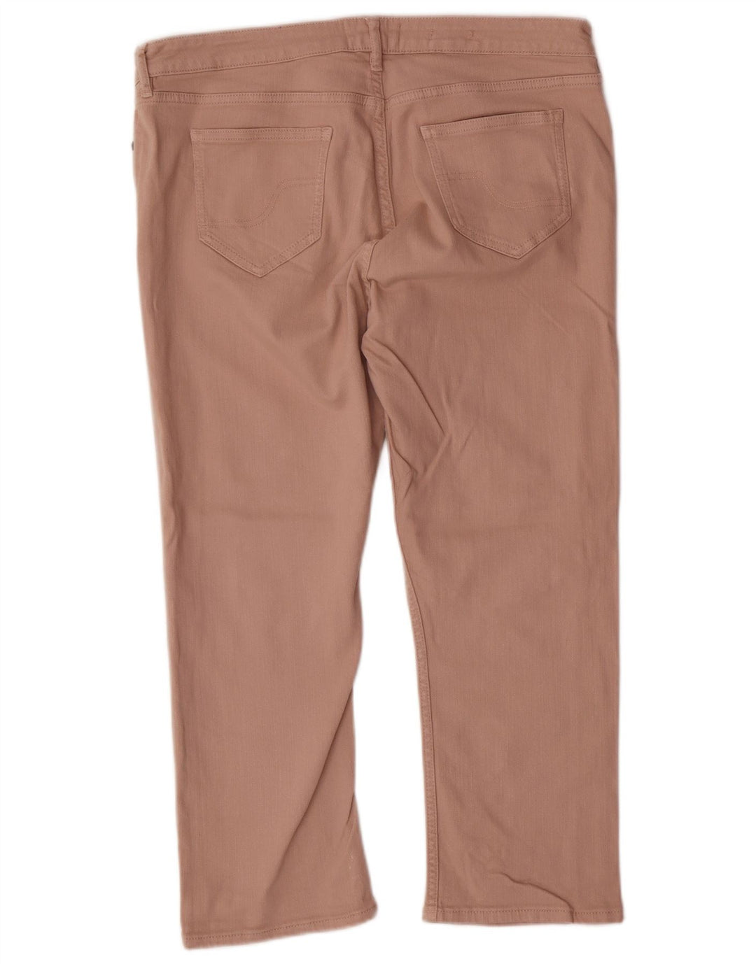 FEDT ANSIG Dame Cropped Jeans UK 16 Large W34 L23 Pink Bomuld