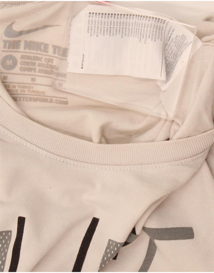 Nike Herre Athletic Cut Grafisk T-Shirt Top Medium Grey Bomuld
