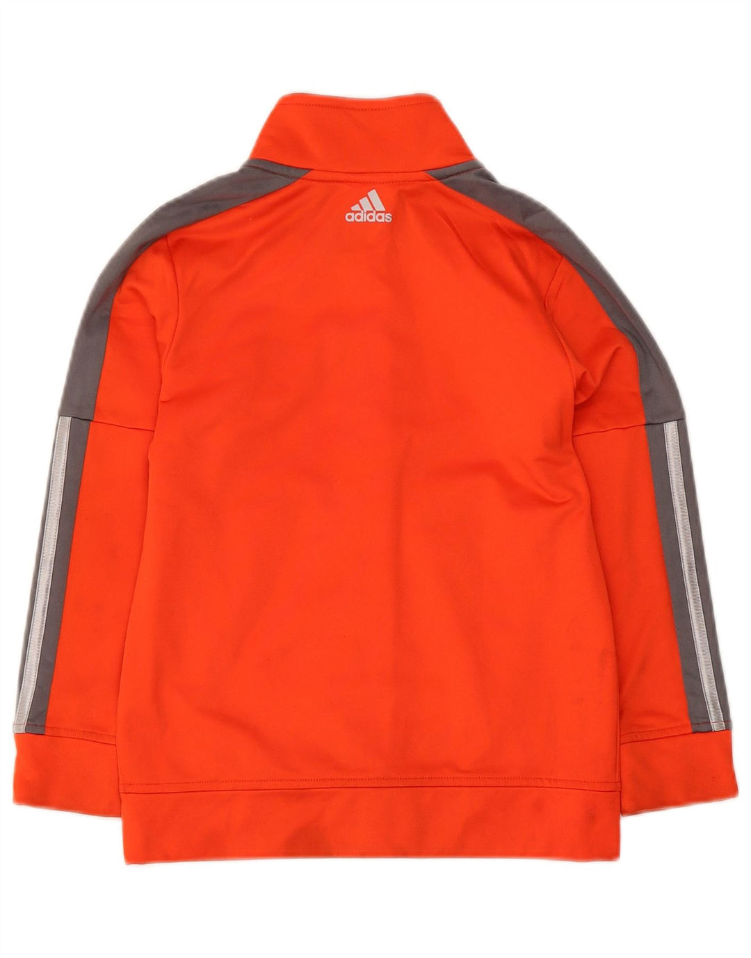 Adidas drenge grafisk træningsdragt topjakke 6-7 år orange stribet polyester