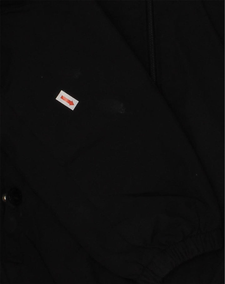 LYLE & SCOTT Boys Hooded Bomber Jacket 10-11 Years Black Cotton | Vintage Lyle & Scott | Thrift | Second-Hand Lyle & Scott | Used Clothing | Messina Hembry 