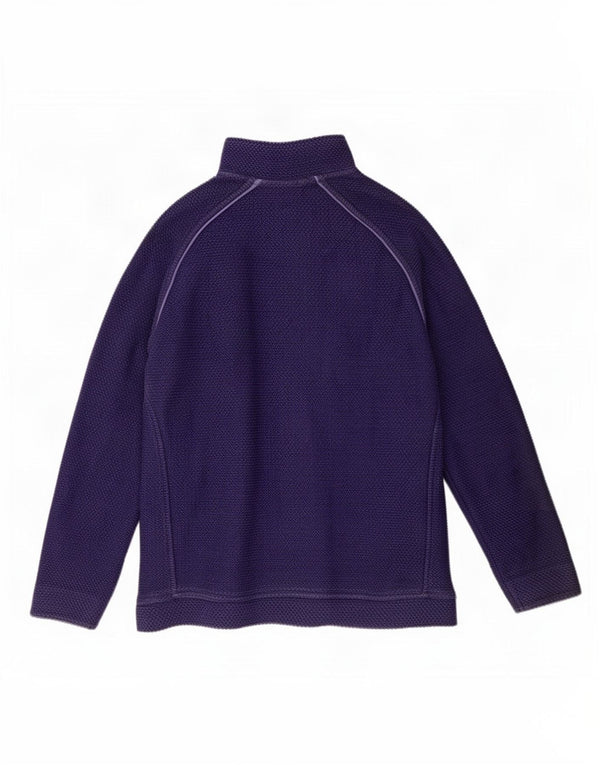 Weird Fish Herre Zip Neck Sweatshirt Jumper 2XL Lilla Bomuld