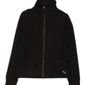PUMA Womens Tracksuit Top Jacket UK 12 Medium  Grey Cotton | Vintage Puma | Thrift | Second-Hand Puma | Used Clothing | Messina Hembry 