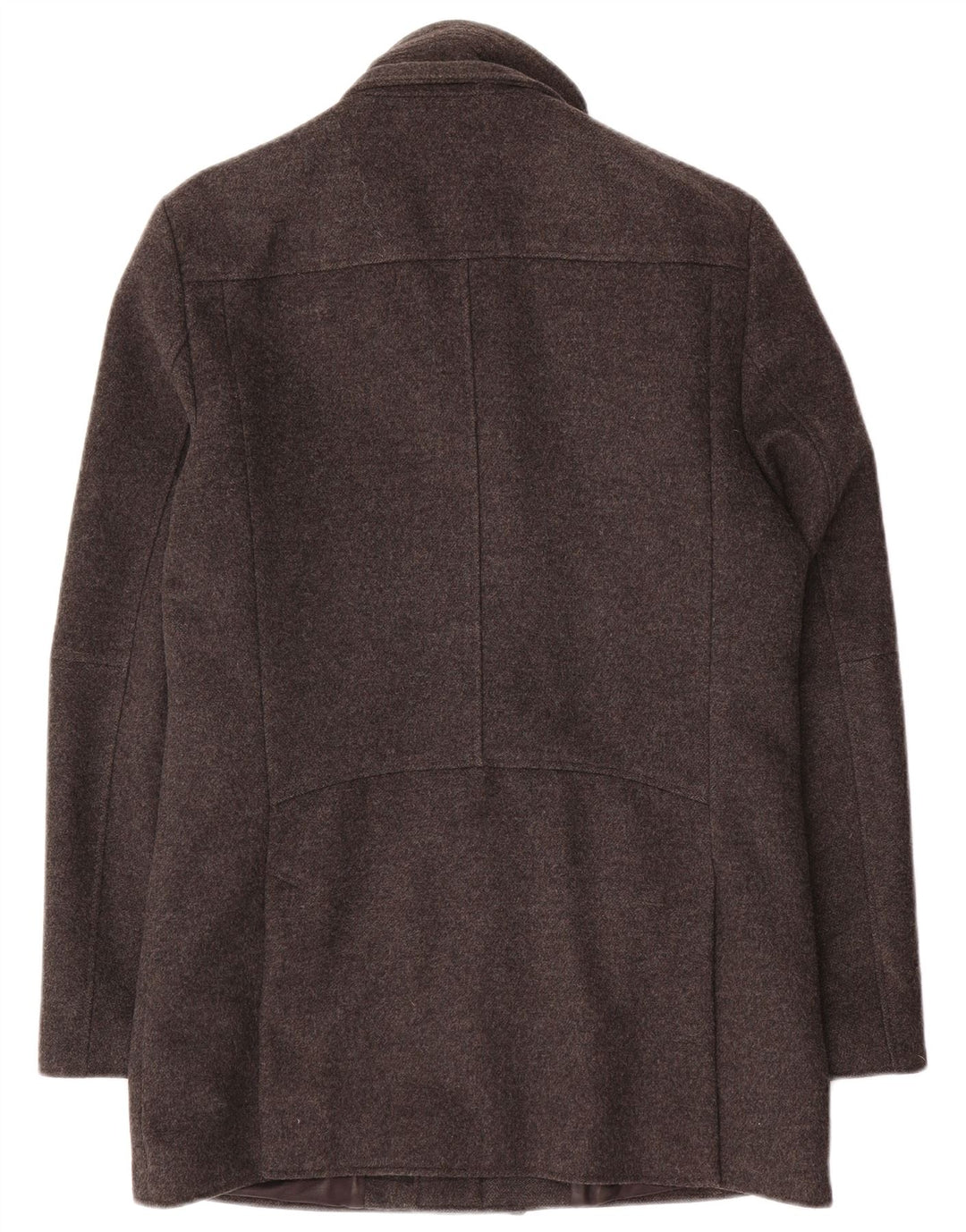 Reiss Herre Overfrakke UK 38 Medium Grey Wool