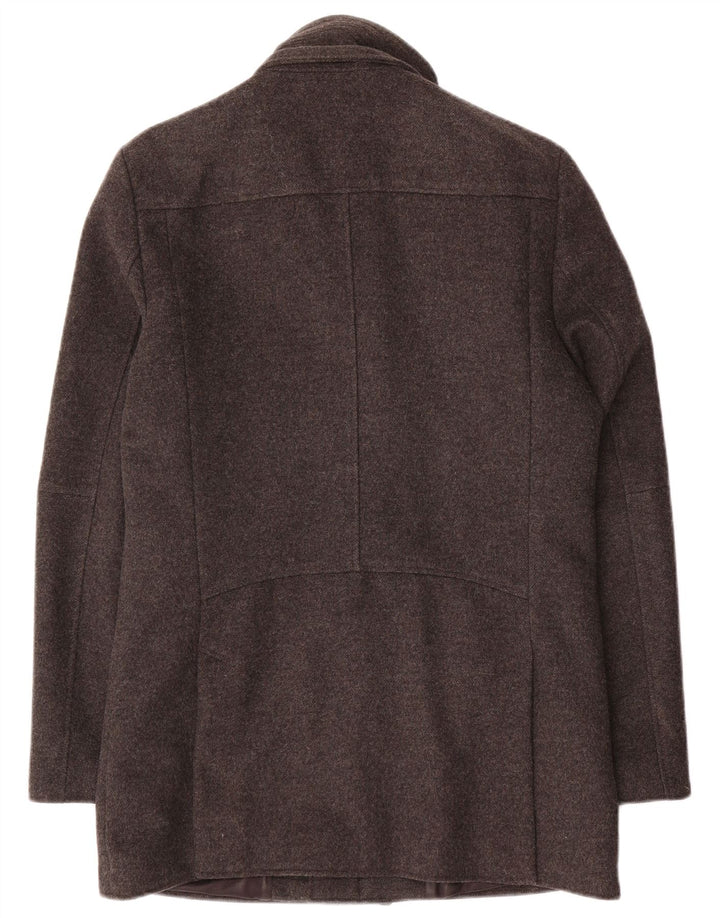 Reiss Herre Overfrakke UK 38 Medium Grey Wool
