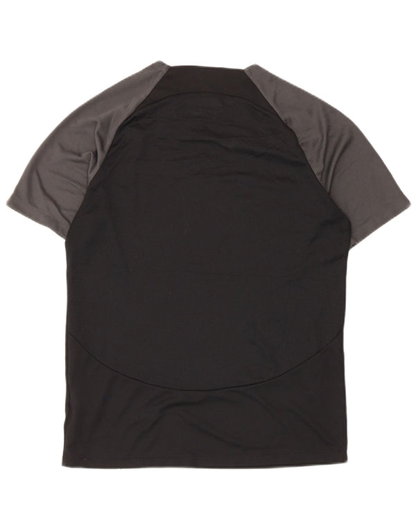 Nike Herre Dri Fit T-shirt Top Medium Sort Colourblock Polyester