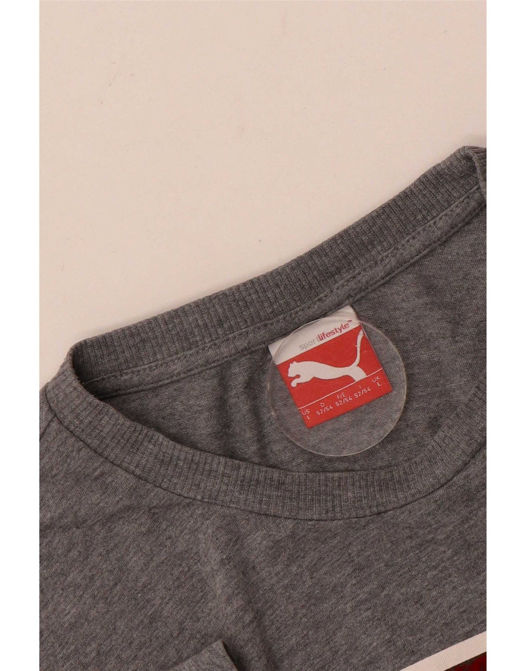 Puma Herre Grafisk T-Shirt Top Stor Grå