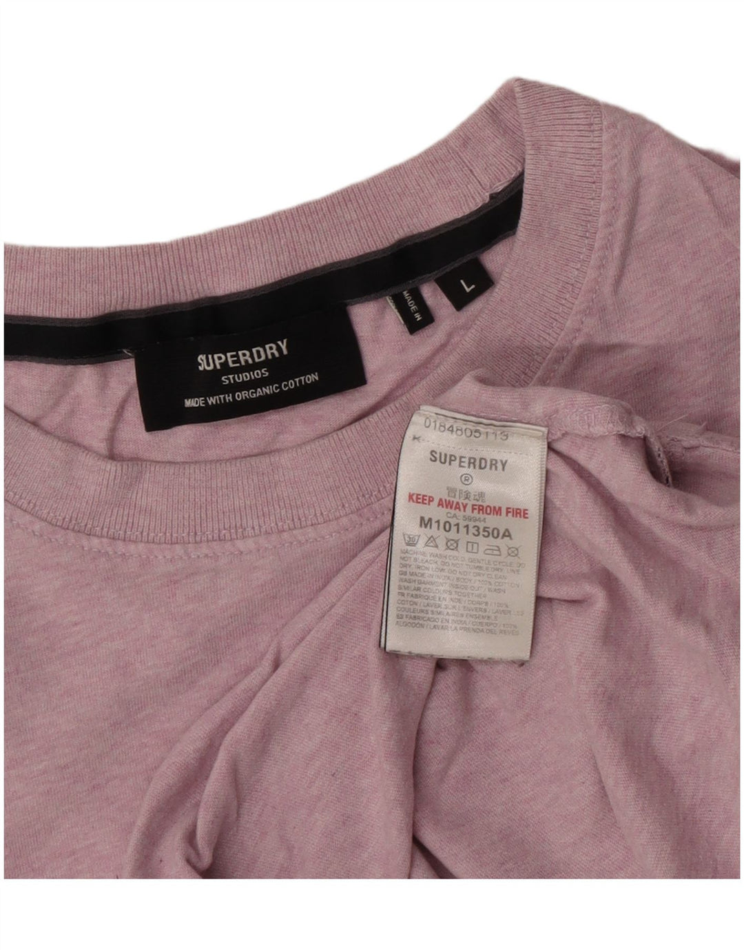 Superdry Herre T-shirt Top Stor Pink Bomuld