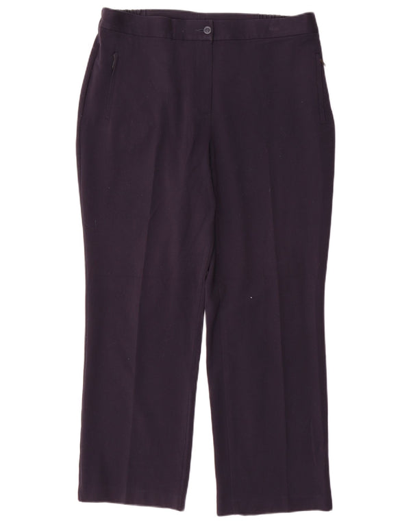 Marks & Spencer Dame Casual Bukser UK 16 Large W34 L28 Navy Blue