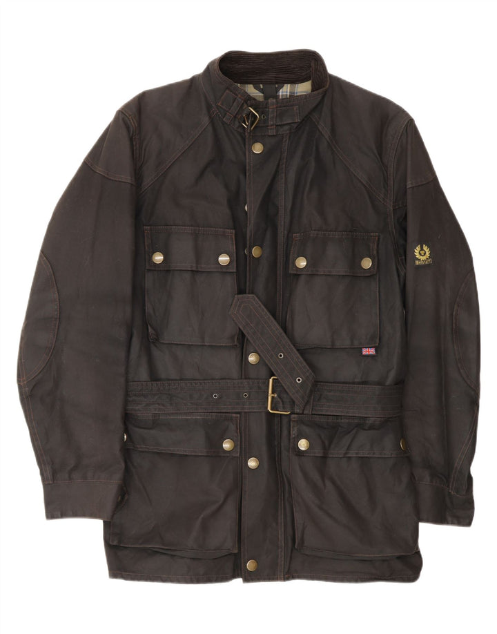 Belstaff Herre vokset bomuldsjakke UK 40 Stor brun bomuld