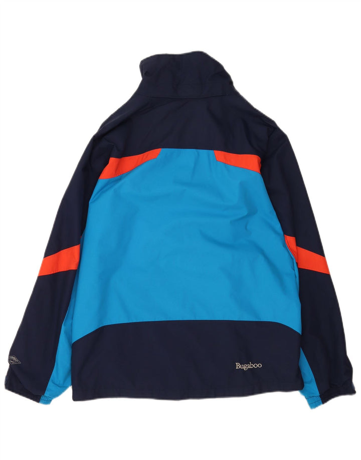 Columbia Windbreaker Jacket til kvinder UK 14/16 Large Blue Colourblock Nylon